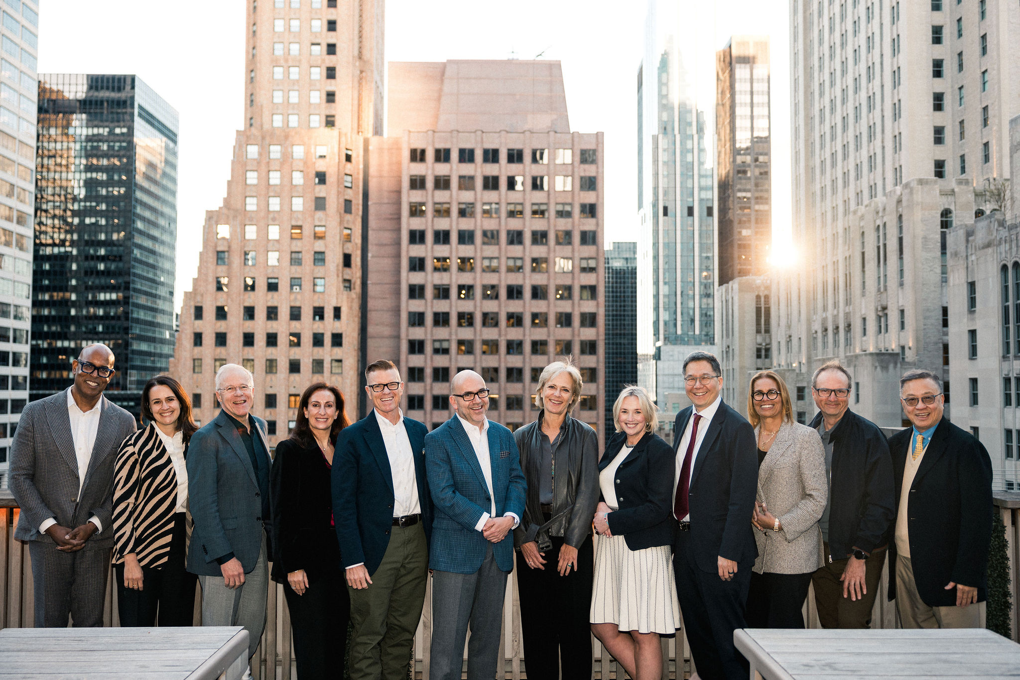 AESC Global Board of Directors on a rooftop terrace
